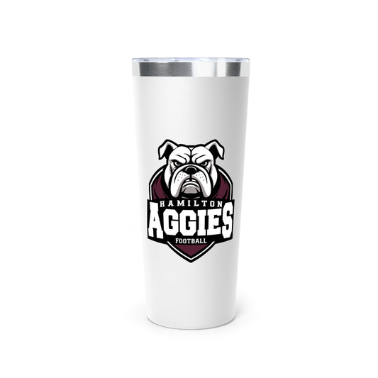 22oz Copper Insulated Tumbler \ Hamilton Aggies Football \ HAF2