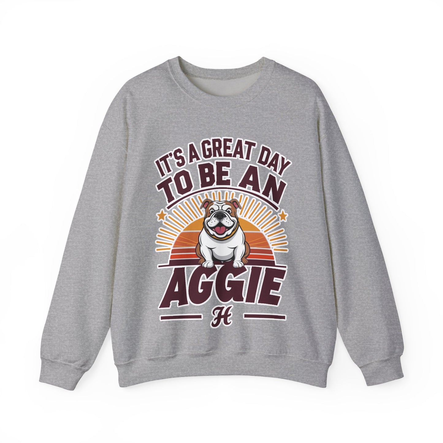 Adult Crewneck Sweatshirt \ It's a Great Day to be an Aggie! \ GDA3