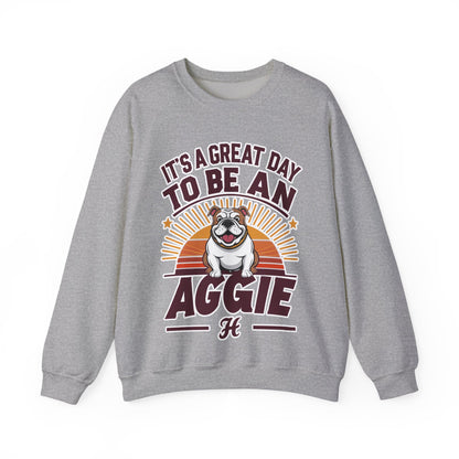 Adult Crewneck Sweatshirt \ It's a Great Day to be an Aggie! \ GDA3