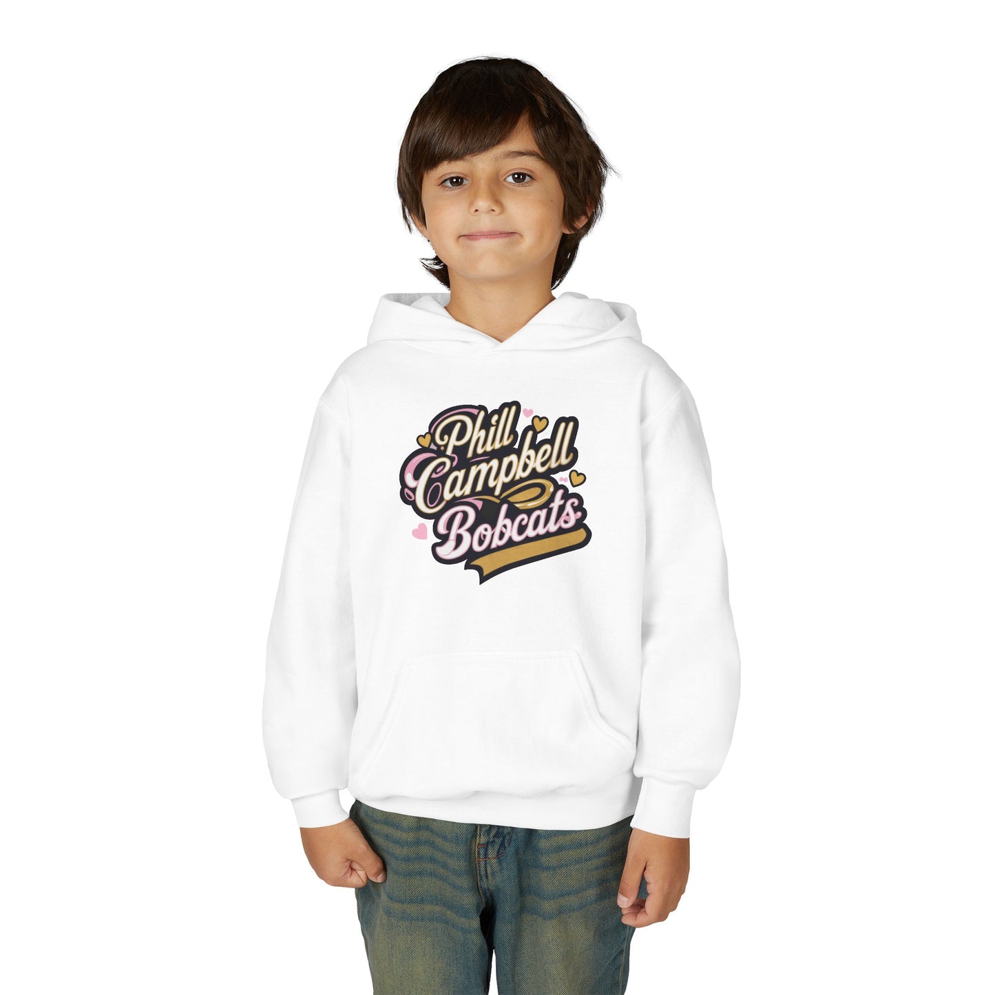 Youth Hoodie Sweatshirt \ Phill Campbell Bobcats \ PCBG1
