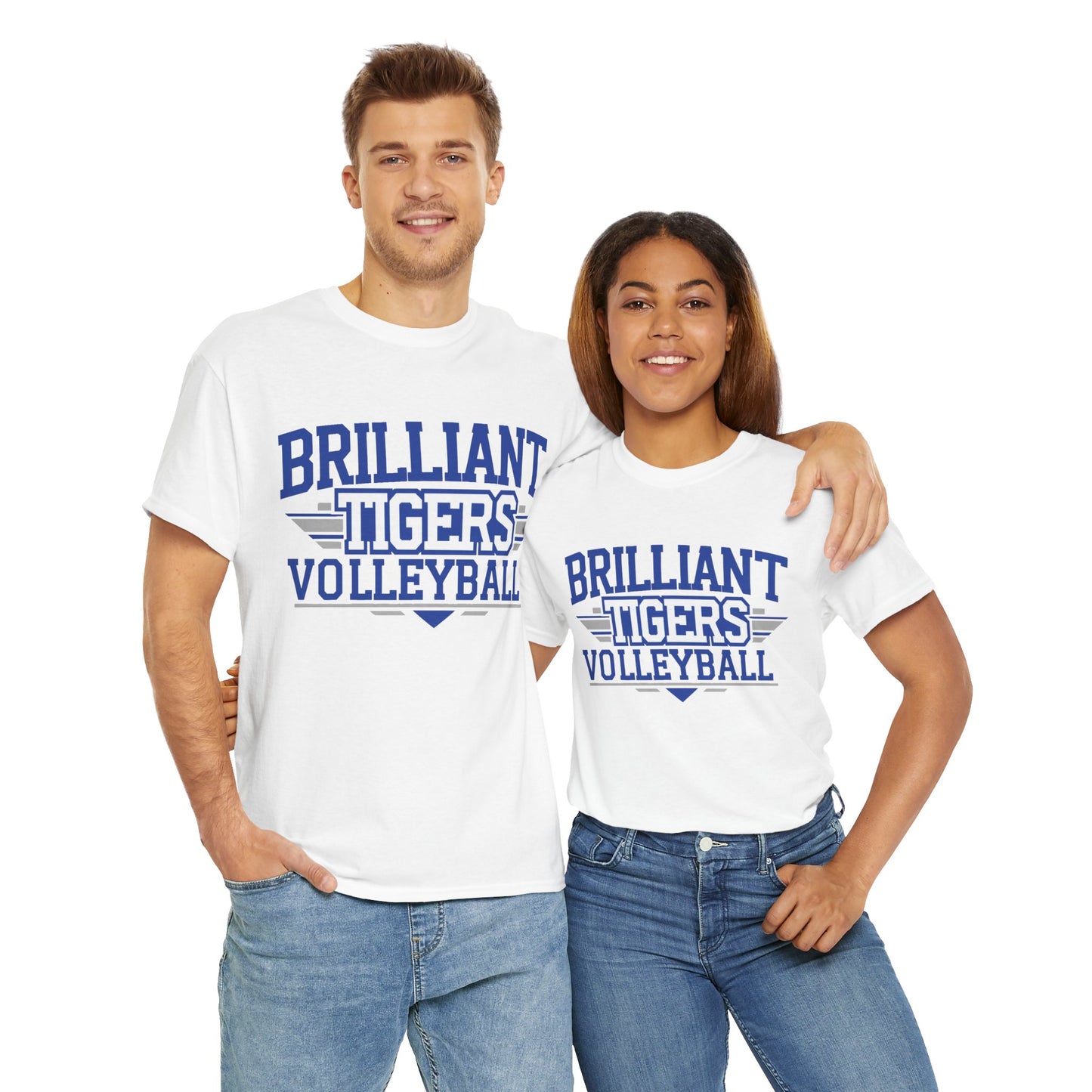 Adult Tee \ Brilliant Tigers Volleyball \ BTV2