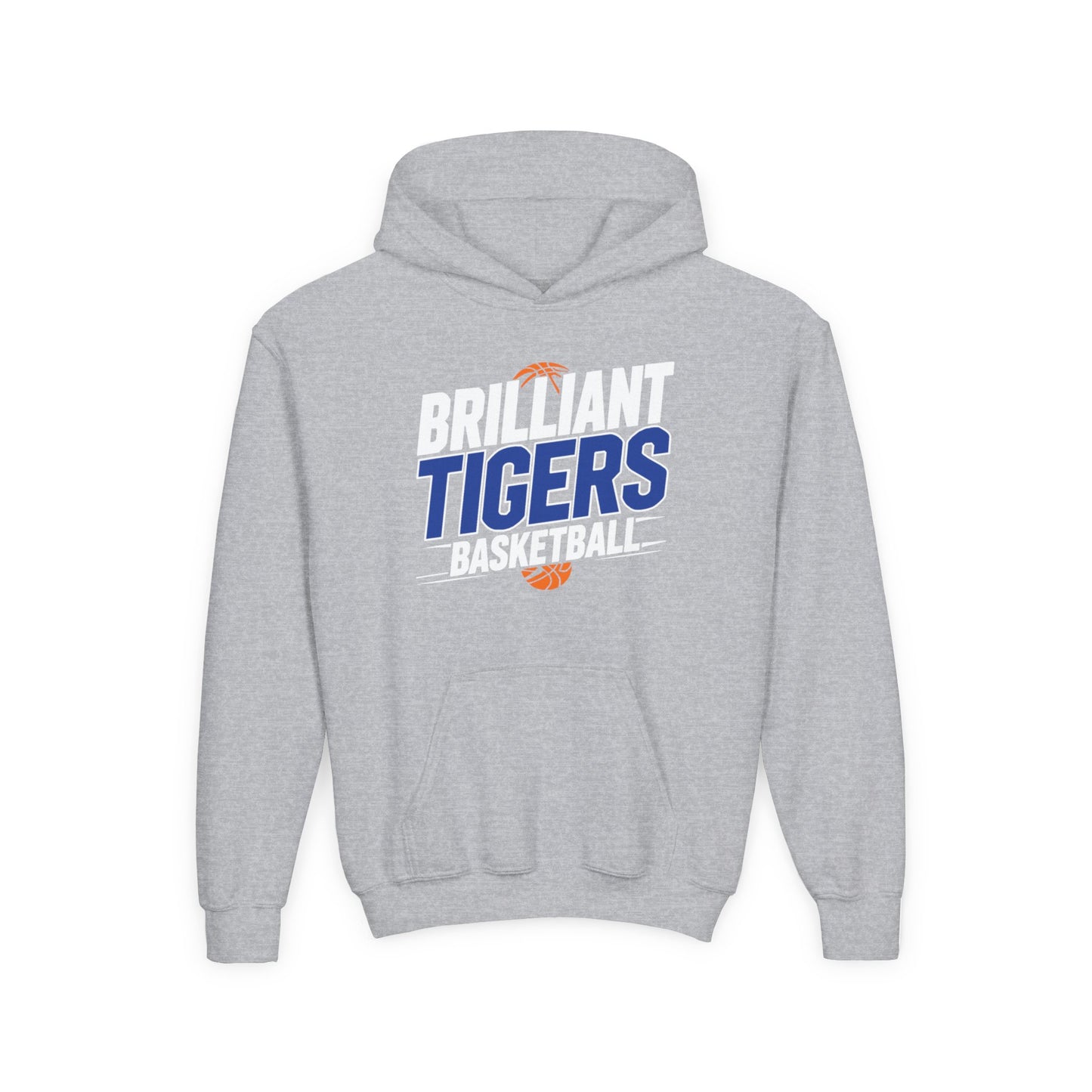 Youth Hoodie Sweatshirt \ Brilliant Tigers Basketball \ BTBK1