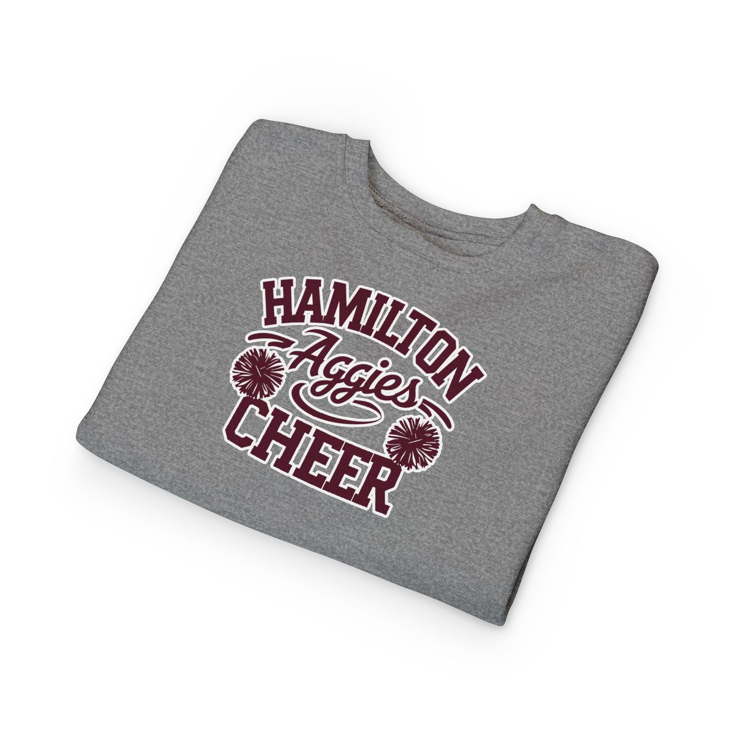 Toddler Crewneck Sweatshirt \ Hamilton Aggies Cheer \ Style HAC2