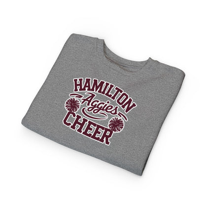 Toddler Crewneck Sweatshirt \ Hamilton Aggies Cheer \ Style HAC2