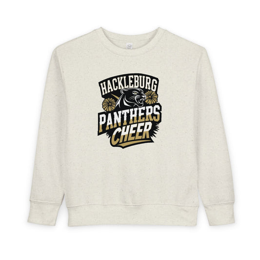 Toddler Crewneck Sweatshirt \ Hackleburg Panthers Cheer \ HPC1