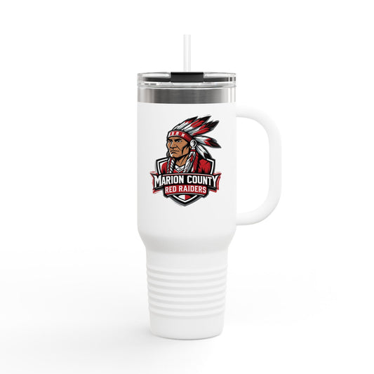 40oz Insulated Tumbler \ Marion County Red Raiders \ MC2