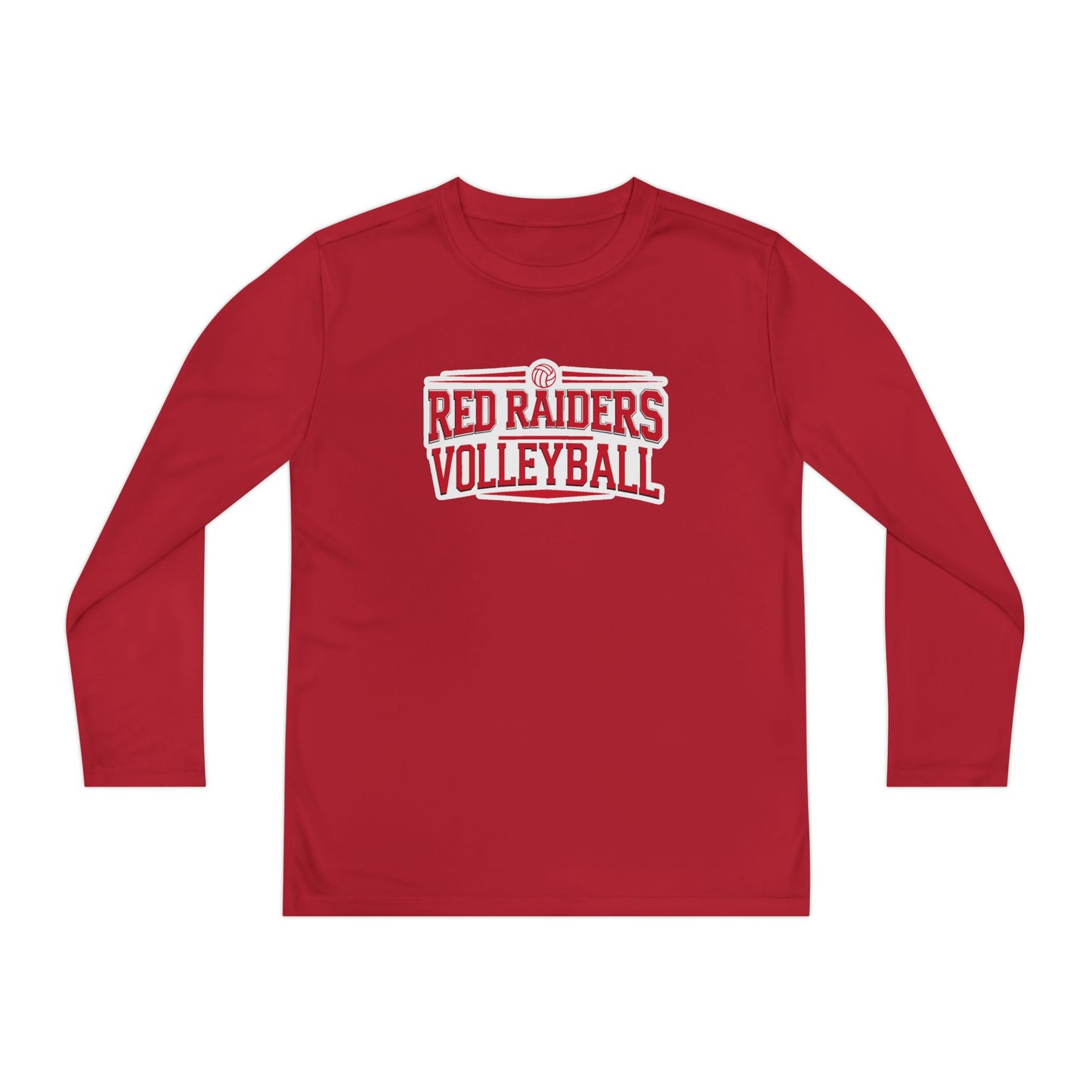 Youth Long Sleeve Tee \ Marion County Red Raiders Volleyball \ MCV2