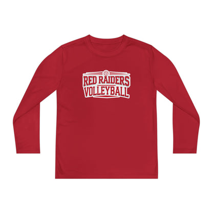 Youth Long Sleeve Tee \ Marion County Red Raiders Volleyball \ MCV2