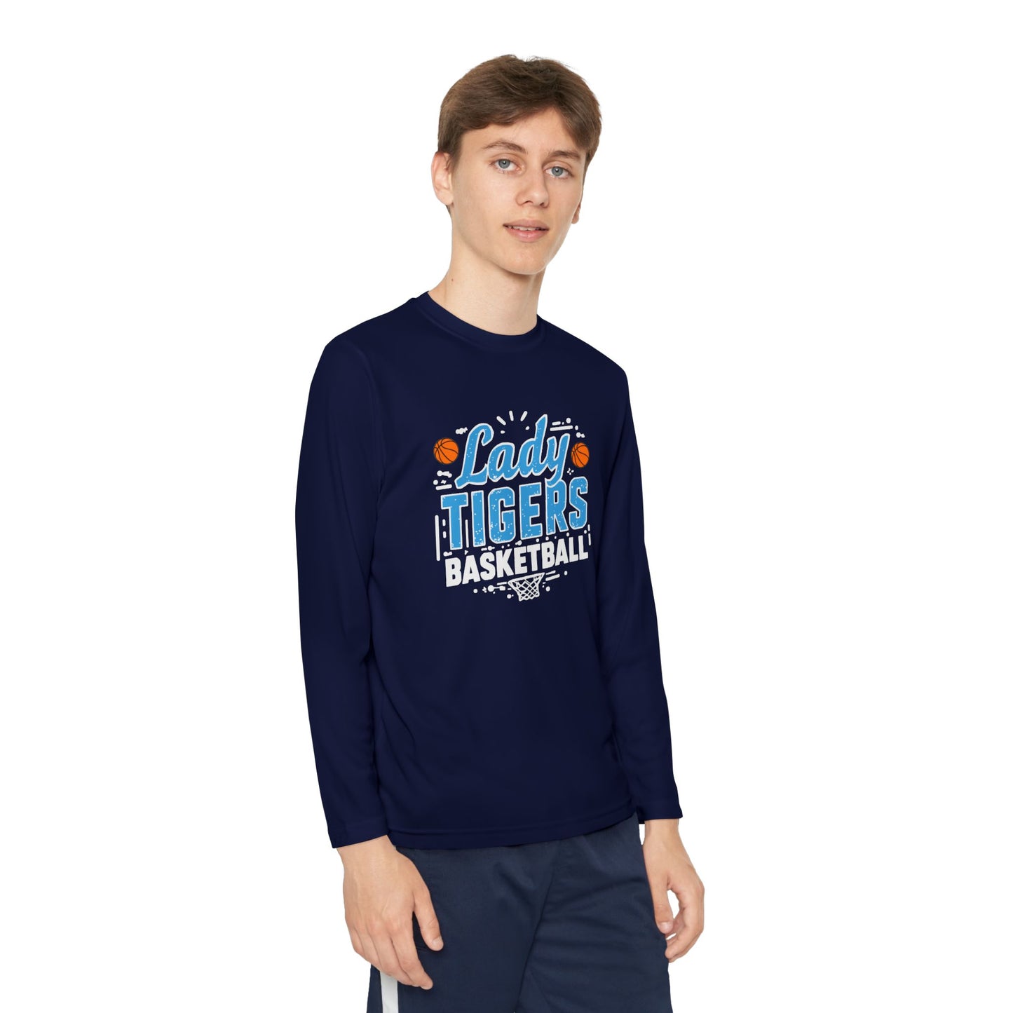 Youth Long Sleeve Tee \ Brilliant Tigers Basketball \ BTBKG1