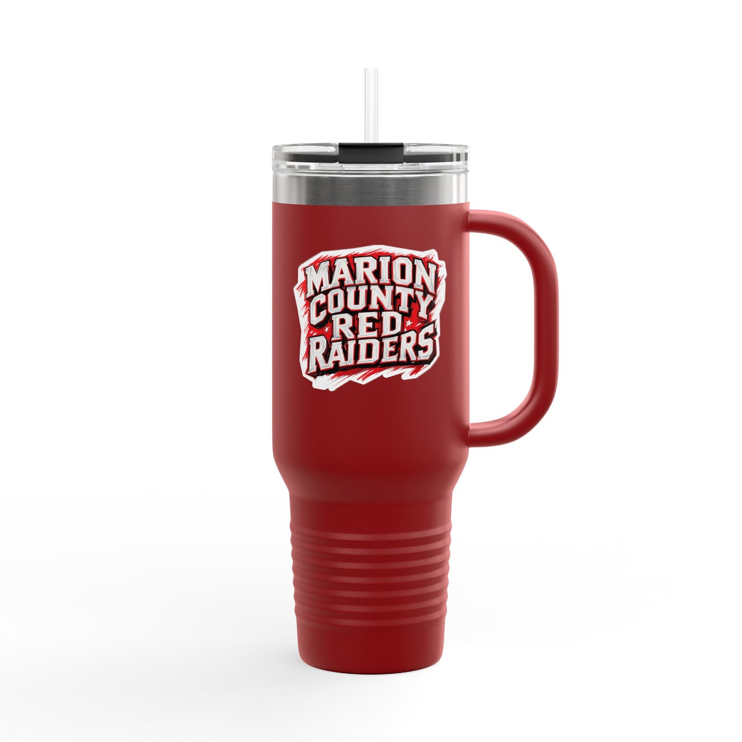 40oz Insulated Tumbler \ Marion County Red Raiders \ MC1