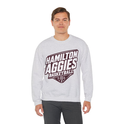 Adult Crewneck Sweatshirt \ Hamilton Aggies Basketball \ HABB2