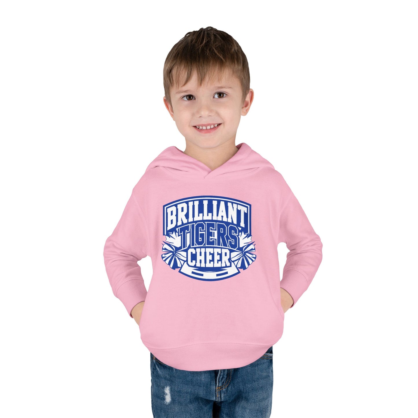 Toddler Hoodie Sweatshirt \ Brilliant Tigers Cheer \ BTC1