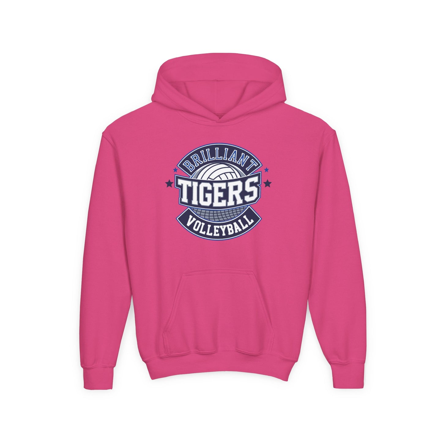 Youth Hoodie Sweatshirt \ Brilliant Tigers Volleyball \ BTV1