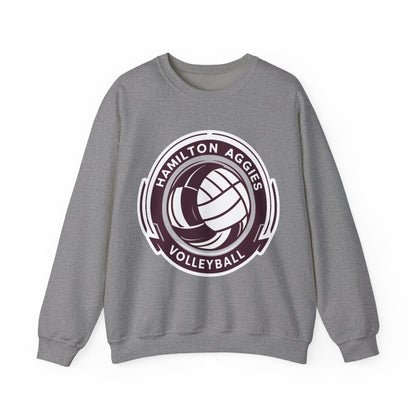 Adult Crewneck Sweatshirt \ Hamilton Aggies Volleyball \ HAV1