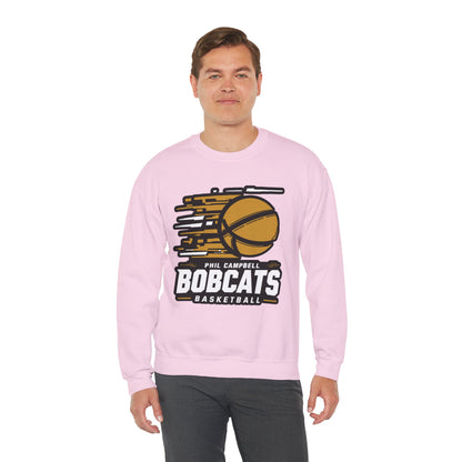 Adult Crewneck Sweatshirt \ Phil Campbell Bobcats Basketball \ PCBBK2