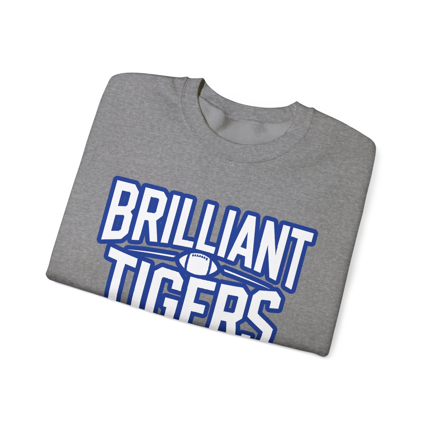 Adult Crewneck Sweatshirt \ Brilliant Tigers Football \ BTF1
