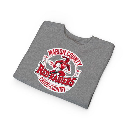 Toddler Crewneck Sweatshirt \ Marion County Red Raiders Cross-Country \ MCCC2