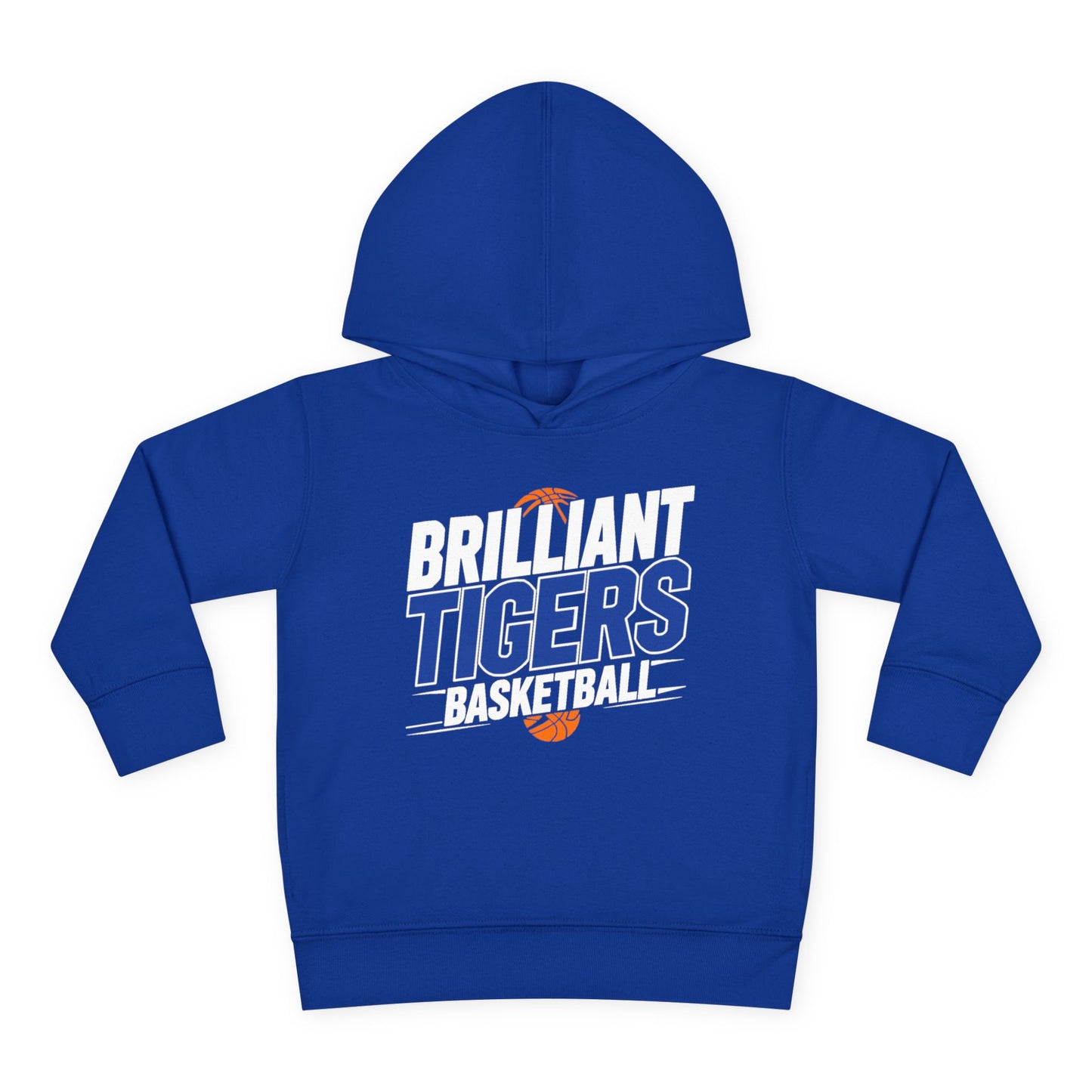 Toddler Hoodie Sweatshirt \ Brilliant Tigers Basketball \ BTBK1