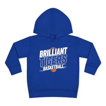 Toddler Hoodie Sweatshirt \ Brilliant Tigers Basketball \ BTBK1