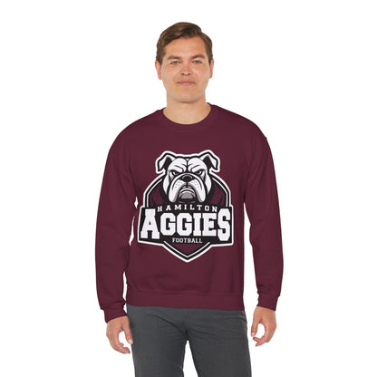 Adult Crewneck Sweatshirt \ Hamilton Aggies Football \ HAF2