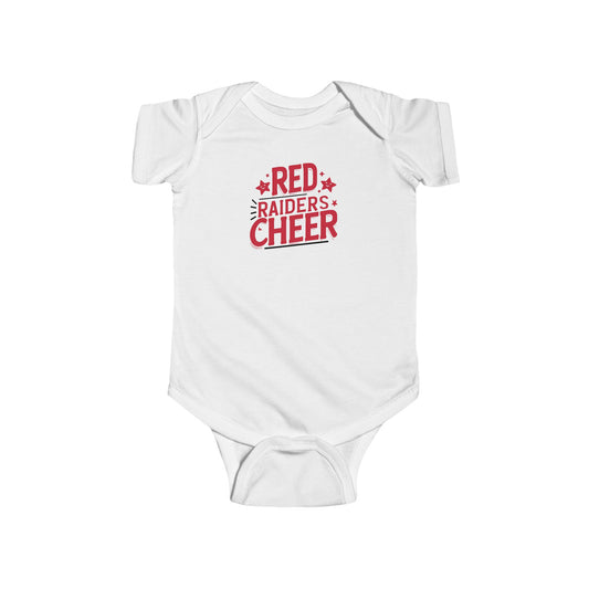 Short Sleeve Baby Bodysuit \ Marion County Red Raiders Cheer \ MCC2