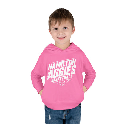 Toddler Hoodie Sweatshirt \ Hamilton Aggies Basketball \ HABB2