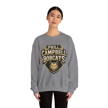 Adult Crewneck Sweatshirt \ Phill Campbell Bobcats \ PCB1