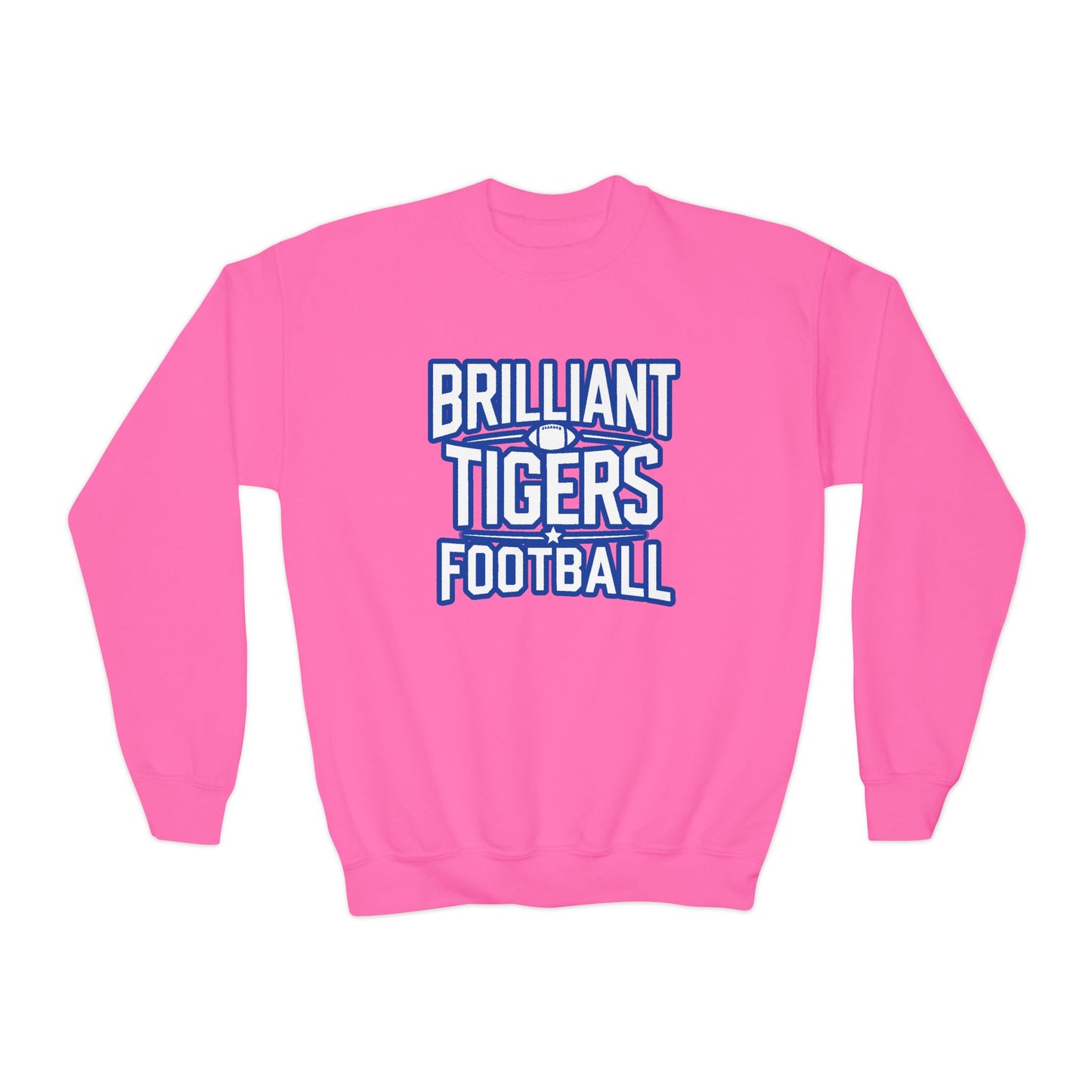 Youth Crewneck Sweatshirt \ Brilliant Tigers Football \ BTF1
