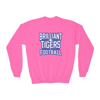 Youth Crewneck Sweatshirt \ Brilliant Tigers Football \ BTF1