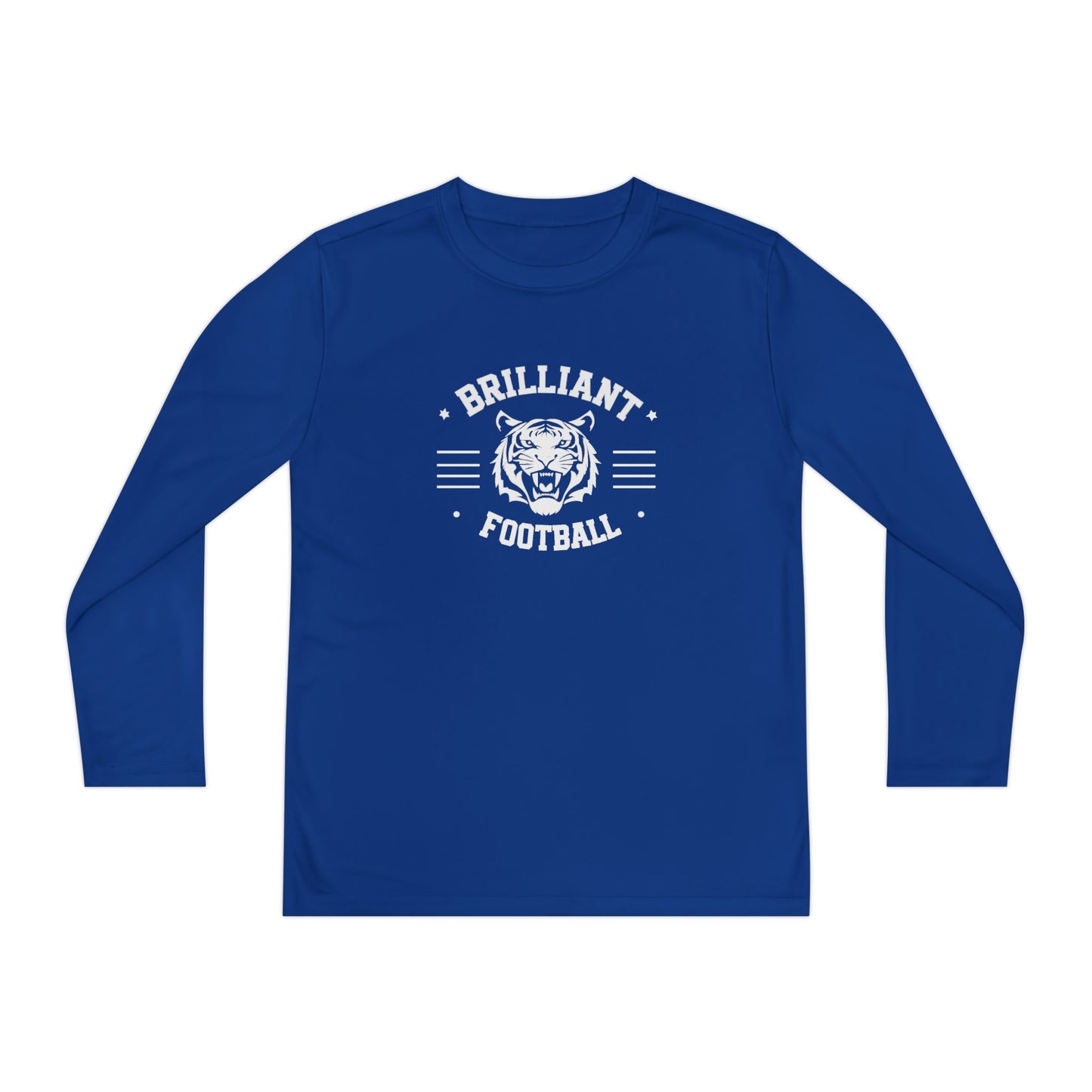 Youth Long Sleeve Tee \ Brilliant Tigers Football \ BTF2