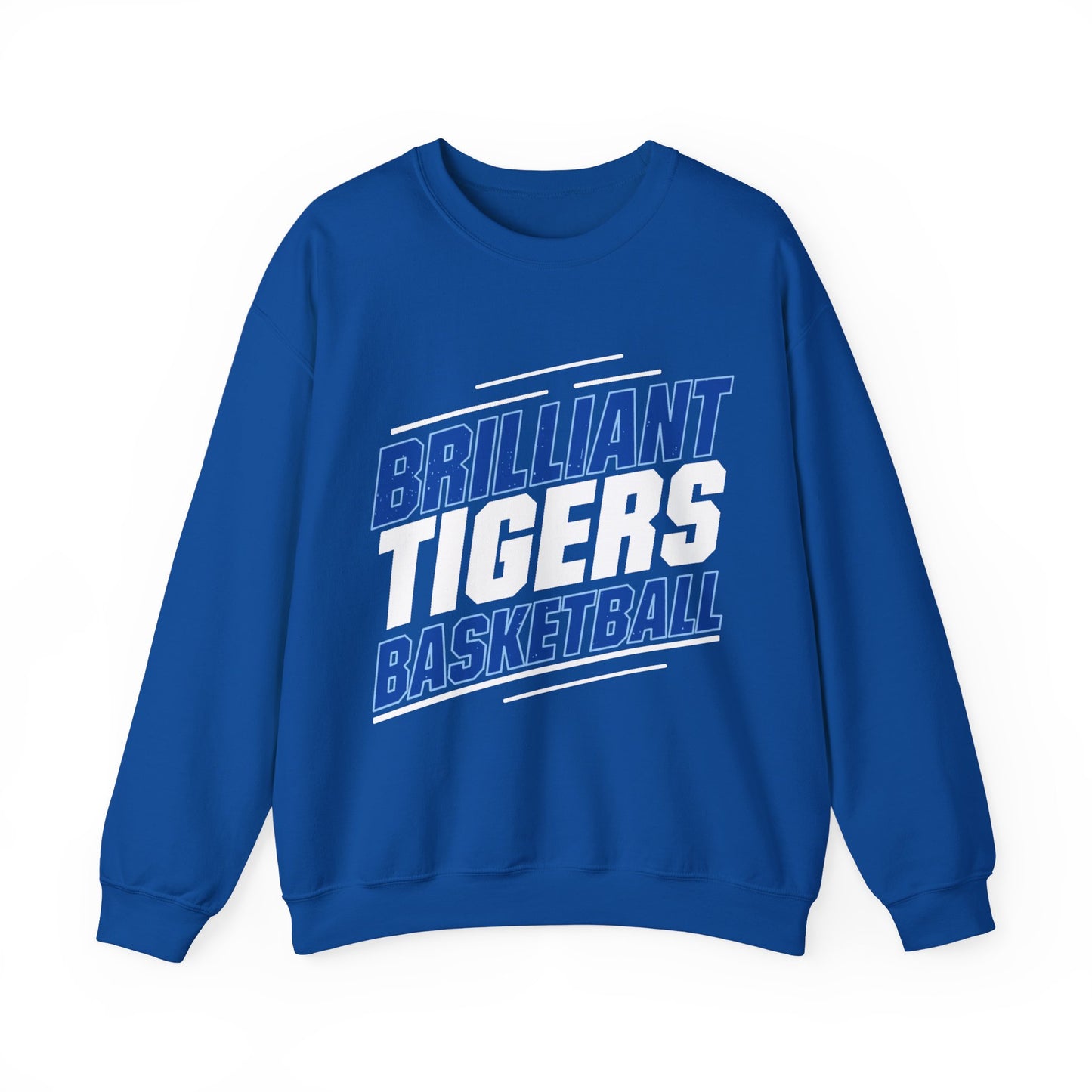 Adult Crewneck Sweatshirt \ Brilliant Tigers Basketball \ BTBK2