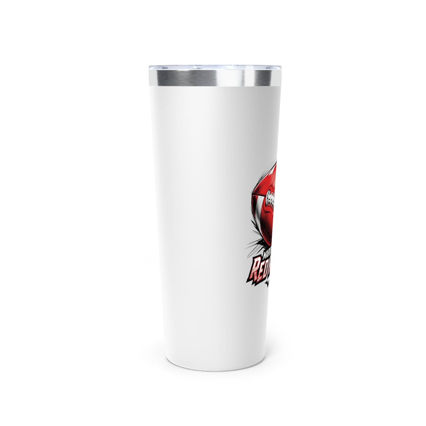 22oz Copper Insulated Tumbler \ Marion County Red Raiders Football \ MCF1