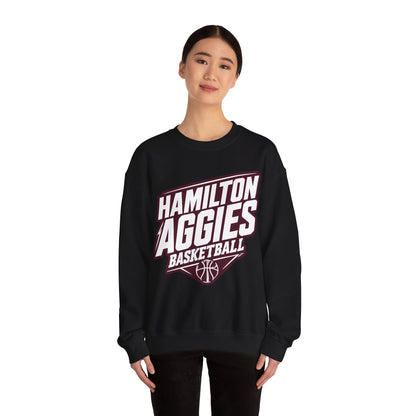 Adult Crewneck Sweatshirt \ Hamilton Aggies Basketball \ HABB2