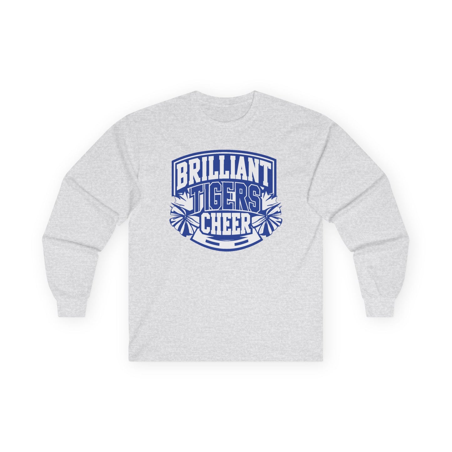 Adult Long Sleeve Tee \ Brilliant Tigers Cheer \ BTC1