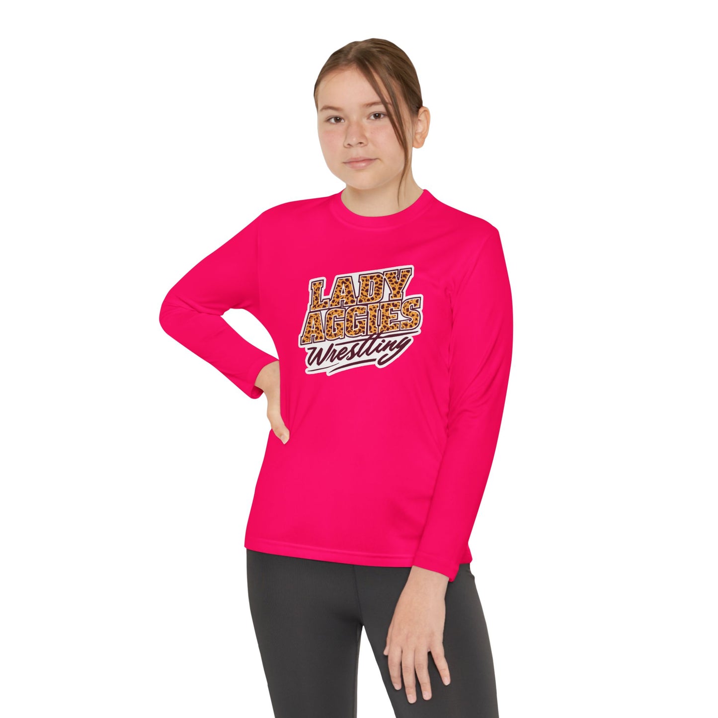 Youth Long Sleeve Tee \ Hamilton Aggies Wrestling \ HAWG3
