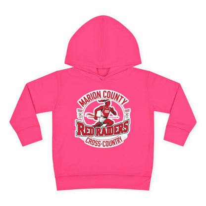 Toddler Hoodie Sweatshirt \ Marion County Red Raiders Cross-Country \ MCCC2