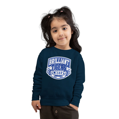 Toddler Crewneck Sweatshirt \ Brilliant Tigers Cheer \ BTC1