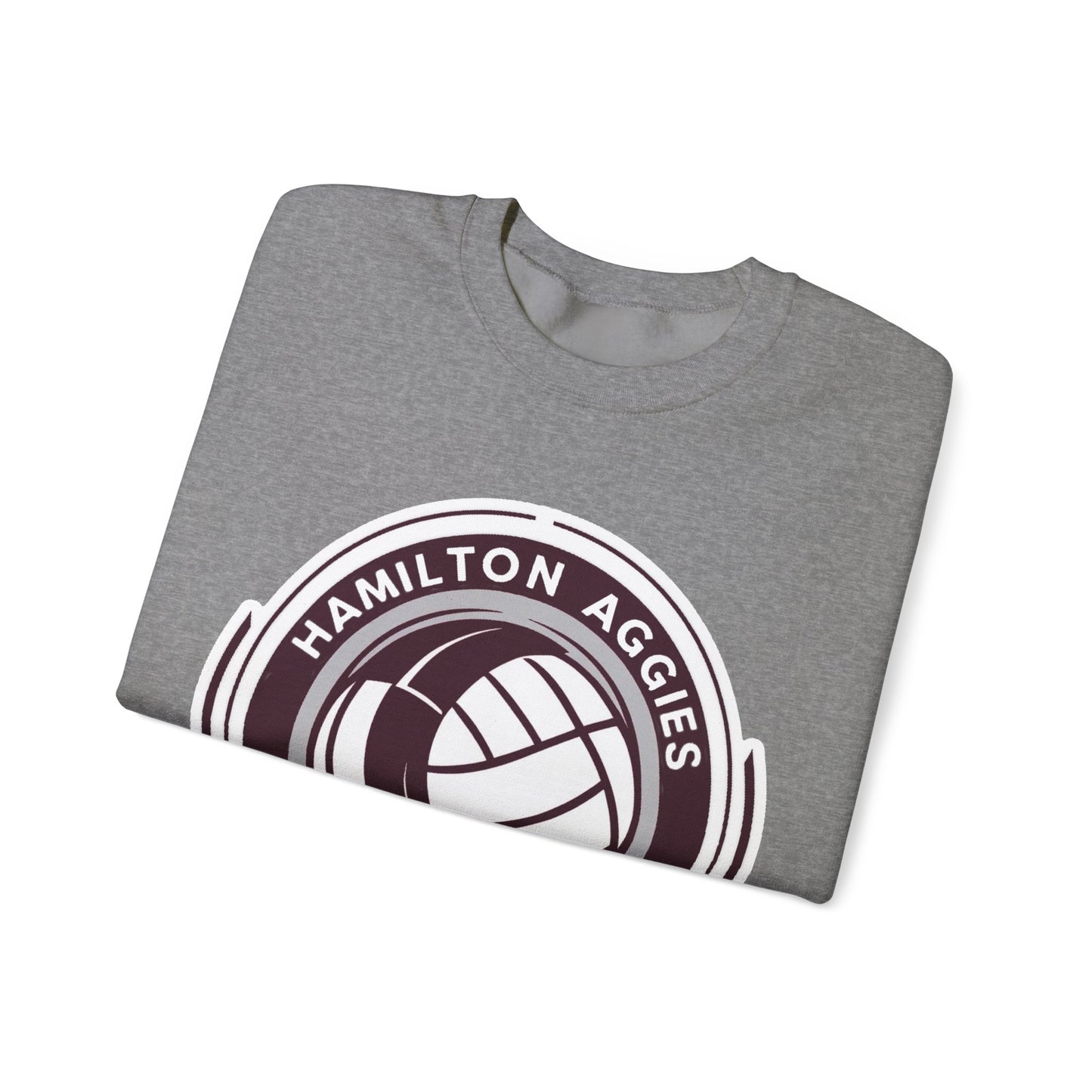 Adult Crewneck Sweatshirt \ Hamilton Aggies Volleyball \ HAV1