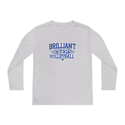 Youth Long Sleeve Tee \ Brilliant Tigers Volleyball \ BTV2
