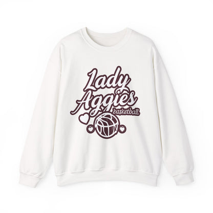 Adult Crewneck Sweatshirt \ Hamilton Aggies Basketball \ HABBG2