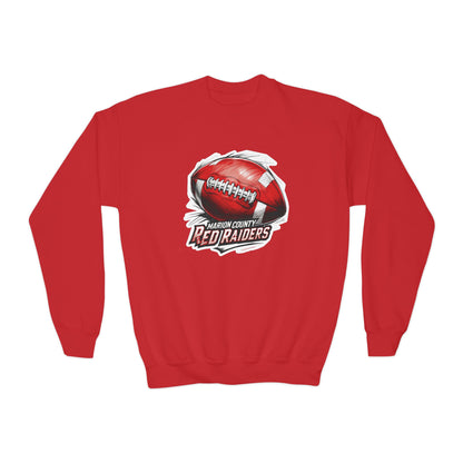 Youth Crewneck Sweatshirt \ Marion County Red Raiders Football \ MCF1