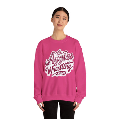 Adult Crewneck Sweatshirt \ Hamilton Aggies Wrestling \ HAWG2