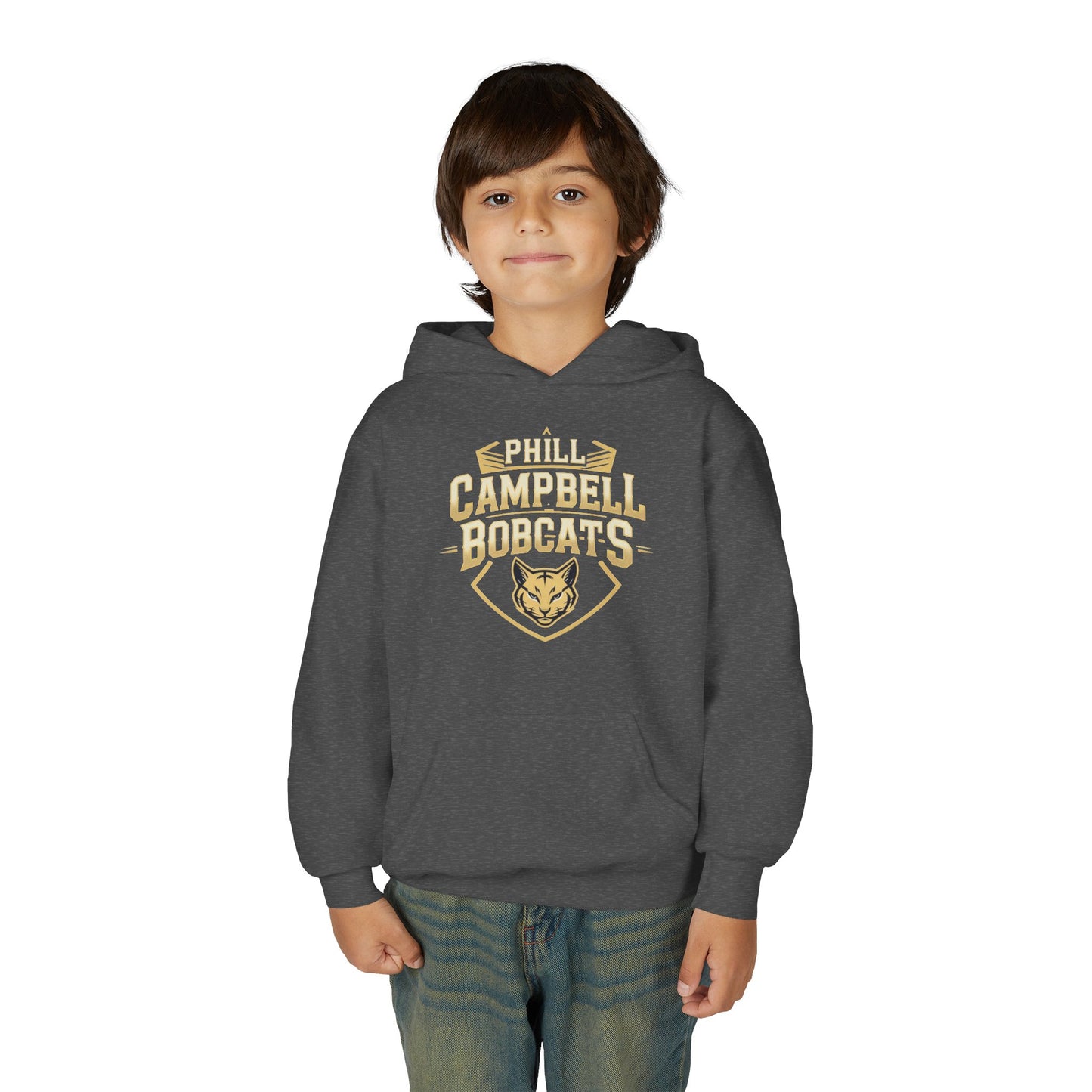 Youth Hoodie Sweatshirt \ Phill Campbell Bobcats \ PCB1