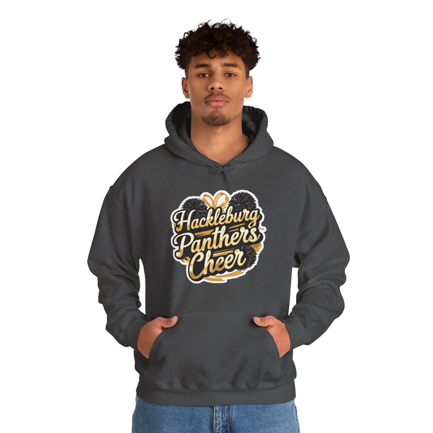 Adult Hoodie Sweatshirt \ Hackleburg Panthers Cheer \ HPC2