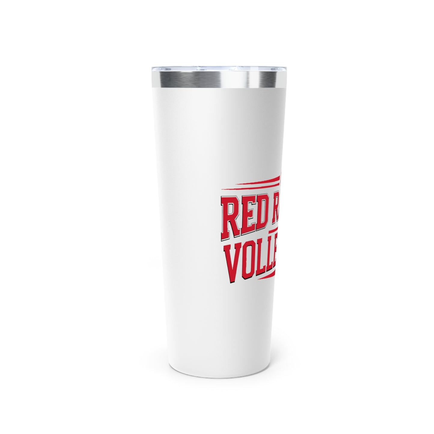 22oz Copper Insulated Tumbler \ Marion County Red Raiders Volleyball \ MCV2