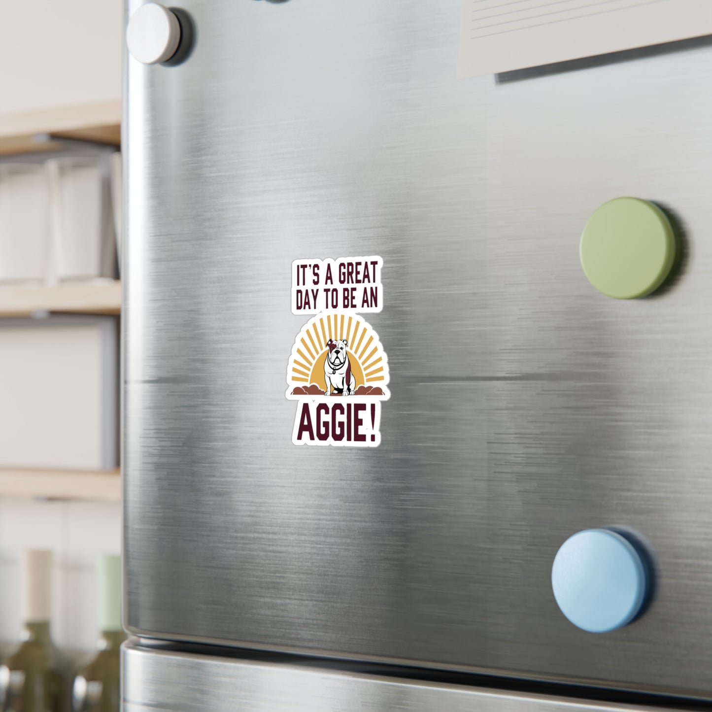 Kiss-Cut Vinyl Decal \ It's a Great Day to be an Aggie! \ GDA4