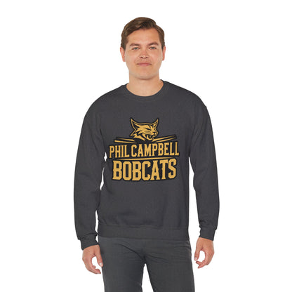 Adult Crewneck Sweatshirt \ Phil Campbell Bobcats \ PCB2