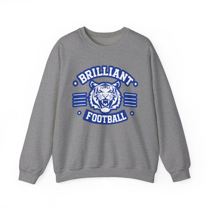 Adult Crewneck Sweatshirt \ Brilliant Tigers Football \ BTF2