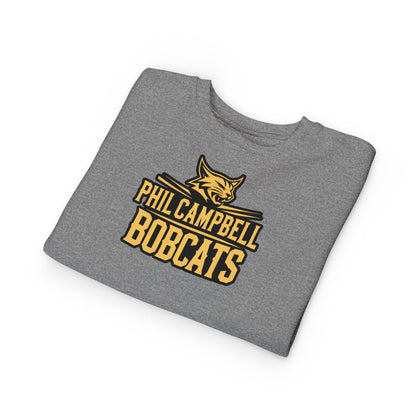 Toddler Crewneck Sweatshirt \ Phil Campbell Bobcats \ PCB2