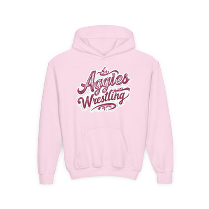 Youth Hoodie Sweatshirt \ Hamilton Aggies Wrestling \ HAWG2